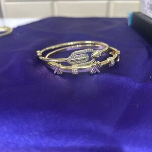 Elegant Gold and Silver Women's Bracelet Set